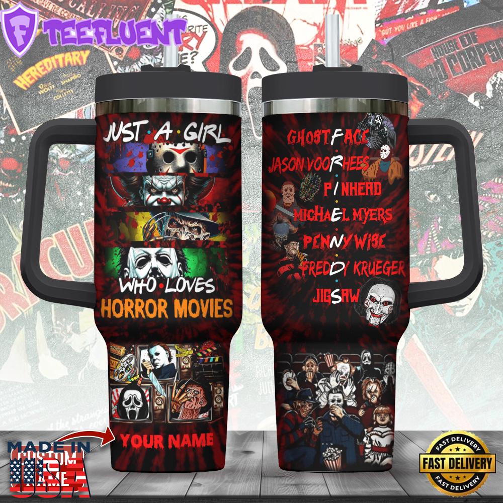 Personalized Horror Movies 40oz Stanley Tumbler