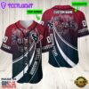 Personalized Houston Texans 3D Baseball Jersey Nfl Baseball Jersey Mascot Shirt For Fans