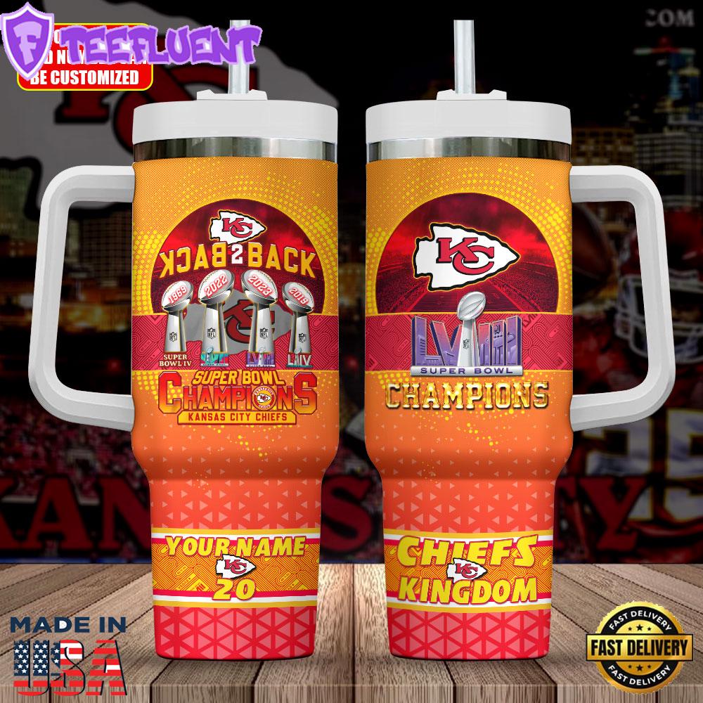 Personalized Kansas City Chiefs 40oz Stanley Tumbler