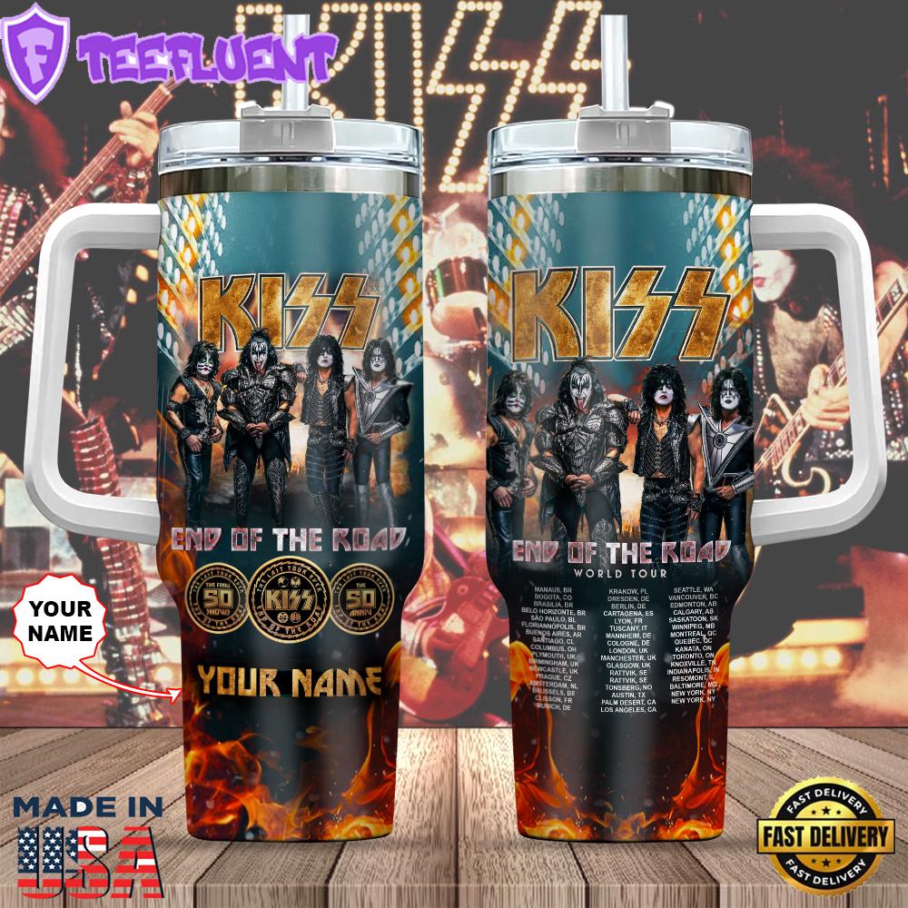 Personalized Kiss Band New Trend 40oz Tumbler