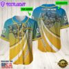Personalized Los Angeles Chargers 3D Baseball Jersey Nfl Baseball Jersey Mascot Shirt For Fans