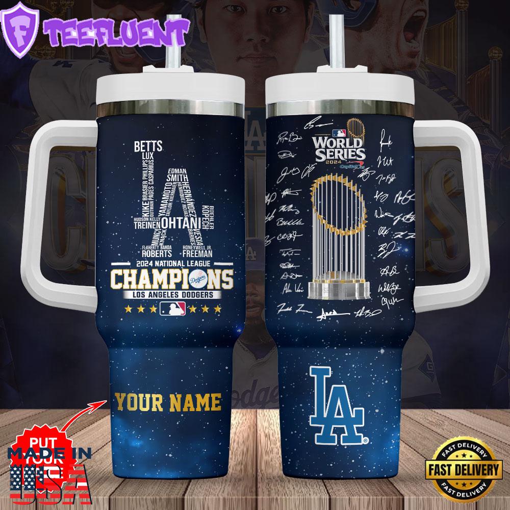 Personalized Los Angeles Dodgers 40Oz Stanley Tumbler
