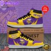 Personalized Minnesota Vikings Mascot Purple Yellow Design Air Jordan 1 High Top