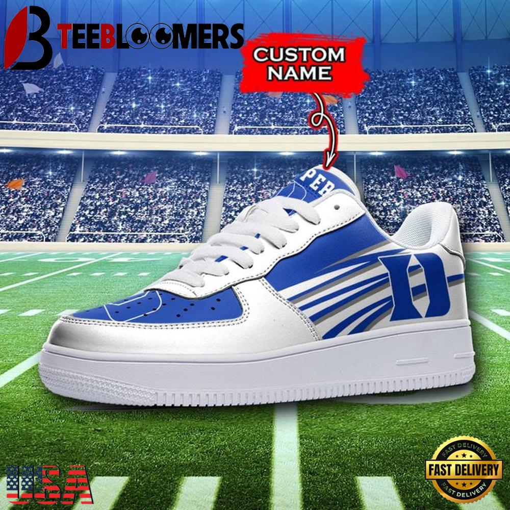 NCAA Duke Blue Devils Seminoles Custom Name Air Force 1 Shoes For Men Women NCAA Duke Blue Devils Seminoles Custom Name Air Force 1 Shoes For Men Women