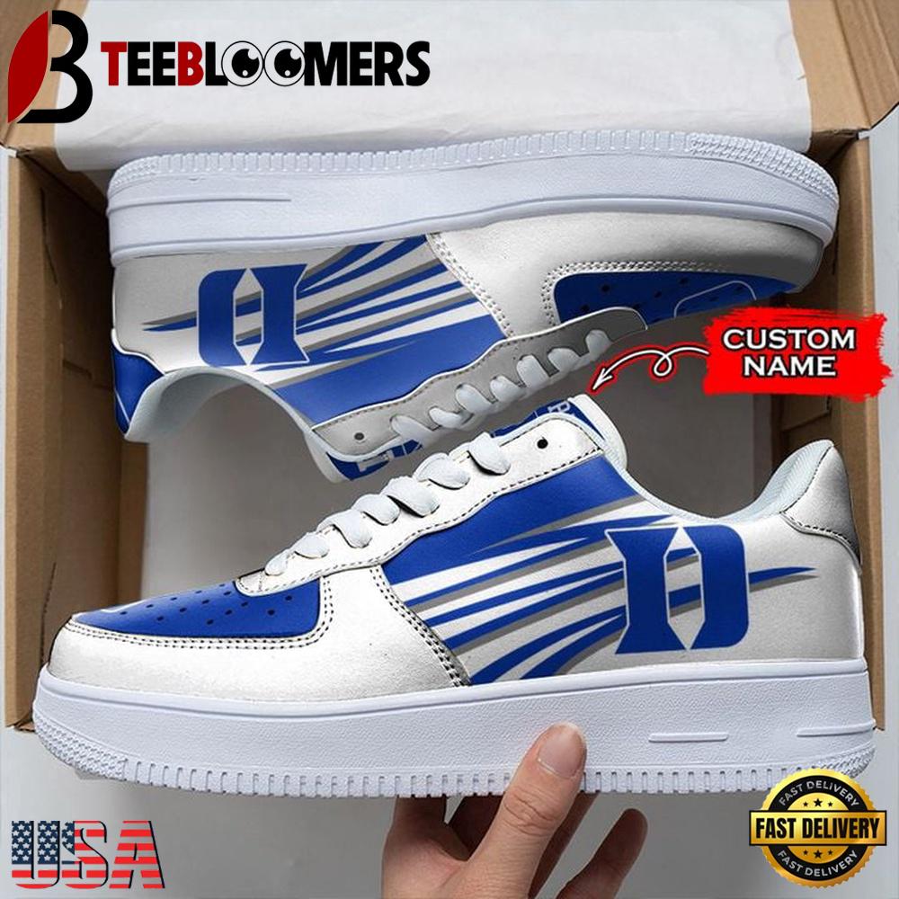Personalized Name NCAA Duke Blue Devils Seminoles Air Force 1 Shoes