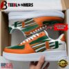 Personalized Name NCAA Miami Hurricanes Air Force 1 Shoes