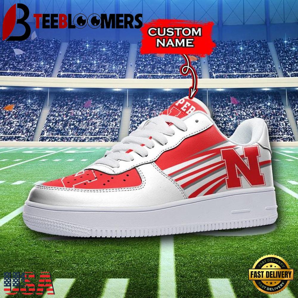 NCAA Nebraska Cornhuskers Custom Name Air Force 1 Shoes For Men Women NCAA Nebraska Cornhuskers Custom Name Air Force 1 Shoes For Men Women