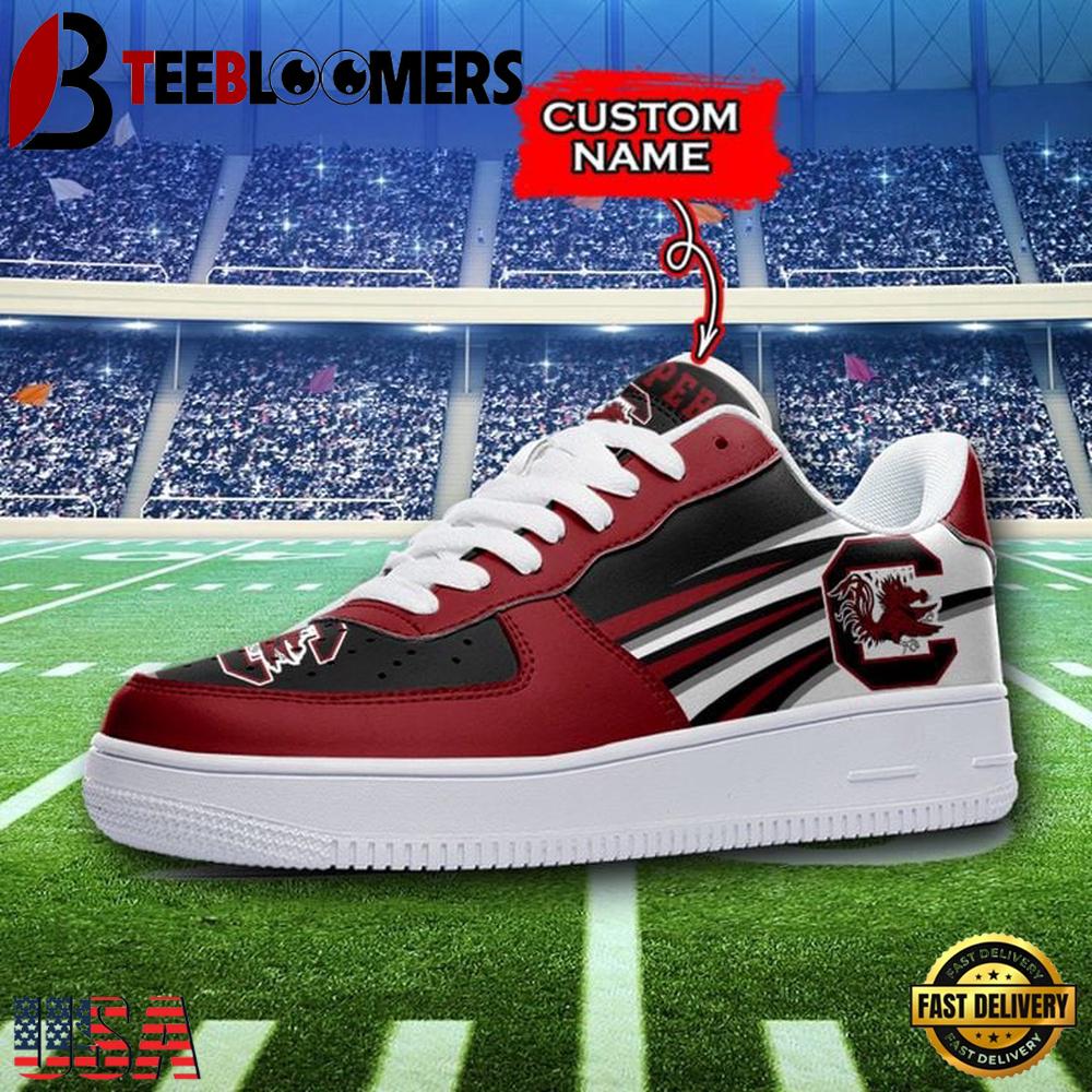 NCAA South Carolina Gamecocks Custom Name Air Force 1 Shoes For Men Women NCAA South Carolina Gamecocks Custom Name Air Force 1 Shoes For Men Women