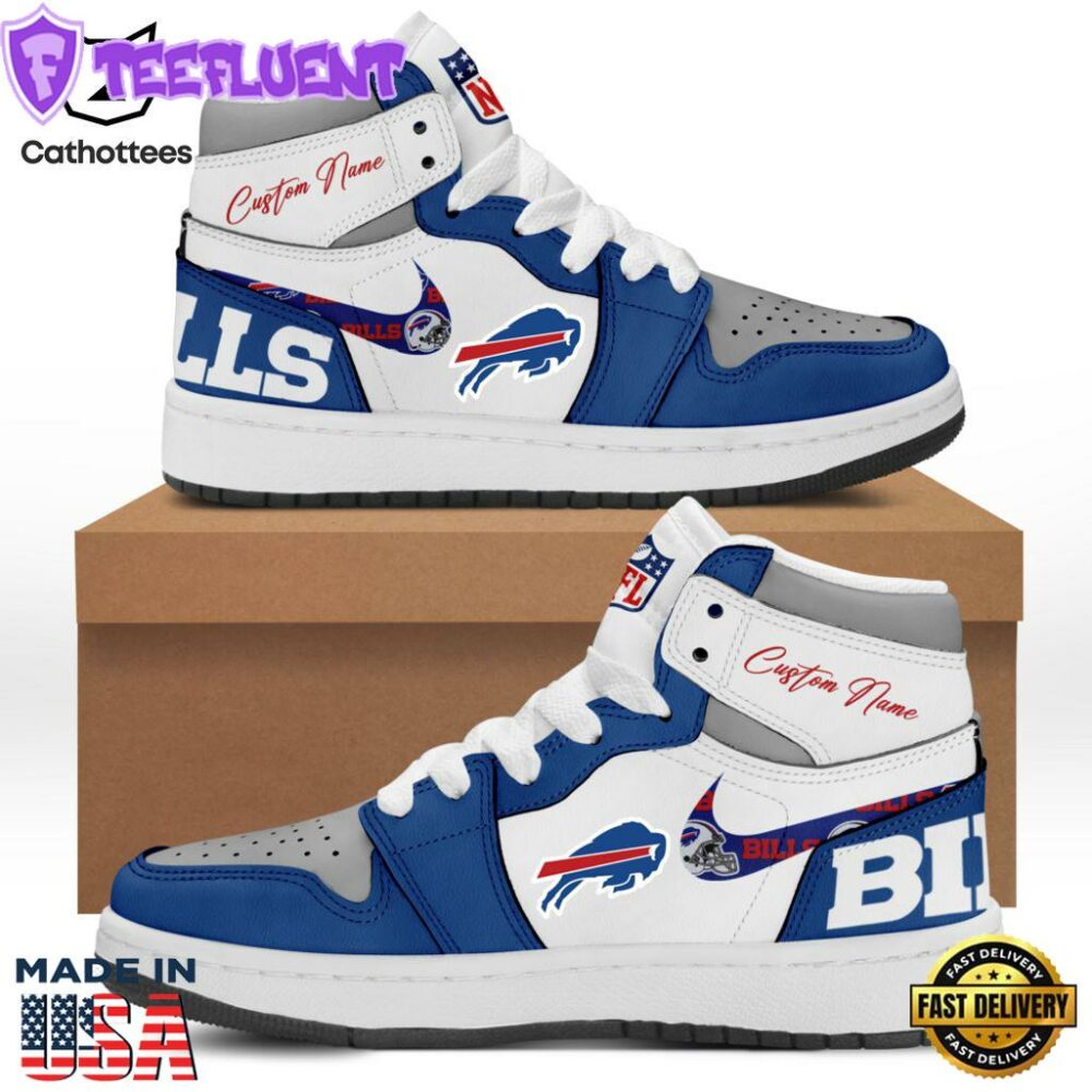 Personalized NFL Buffalo Bills Air Jordan 1 High Top