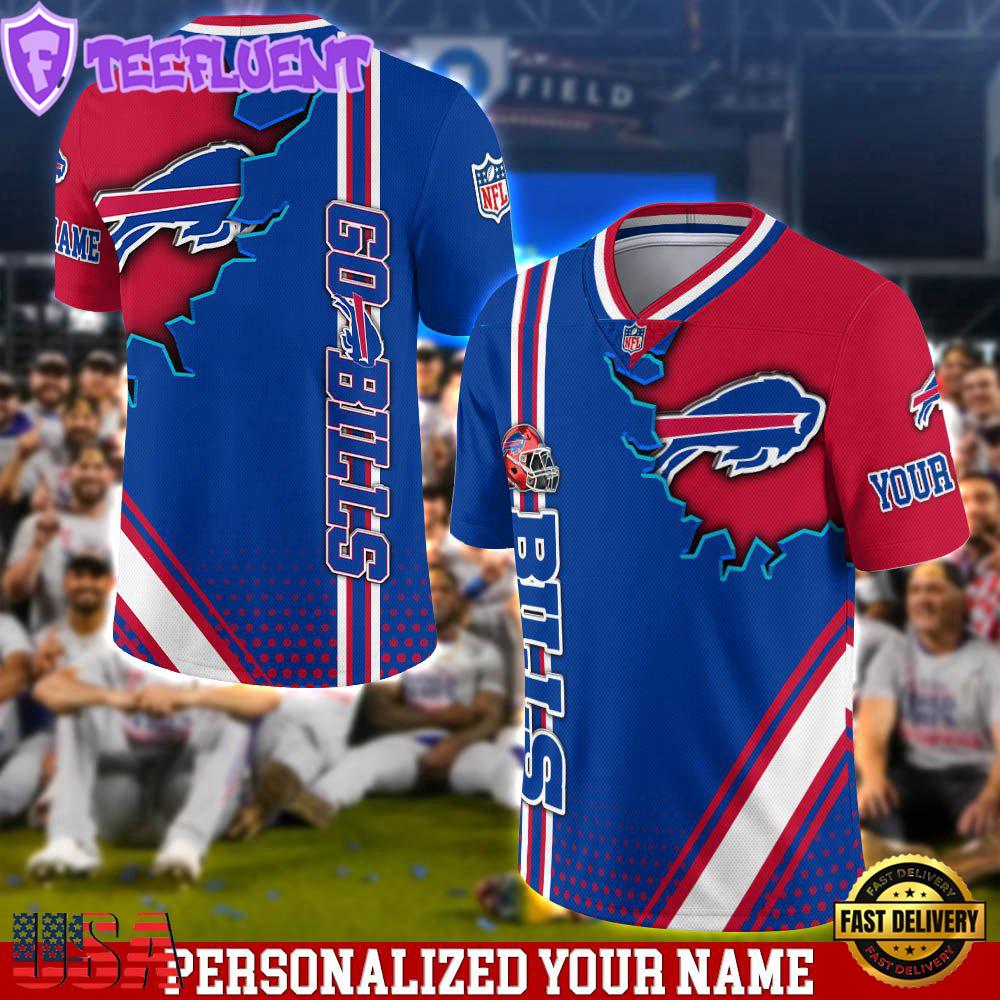 Personalized NFL Buffalo Bills Team Logo Player Football Jersey