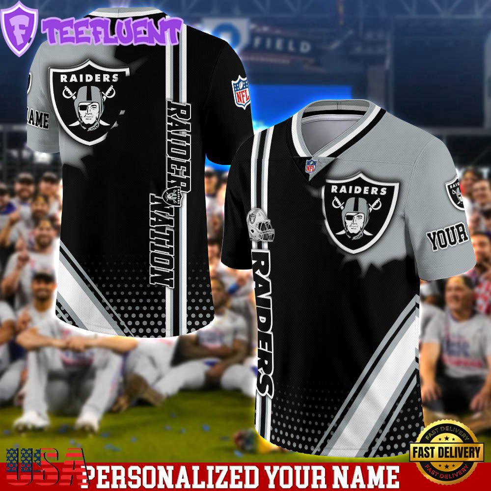 Personalized NFL Las Vegas Raiders Team Logo Player Football Jersey