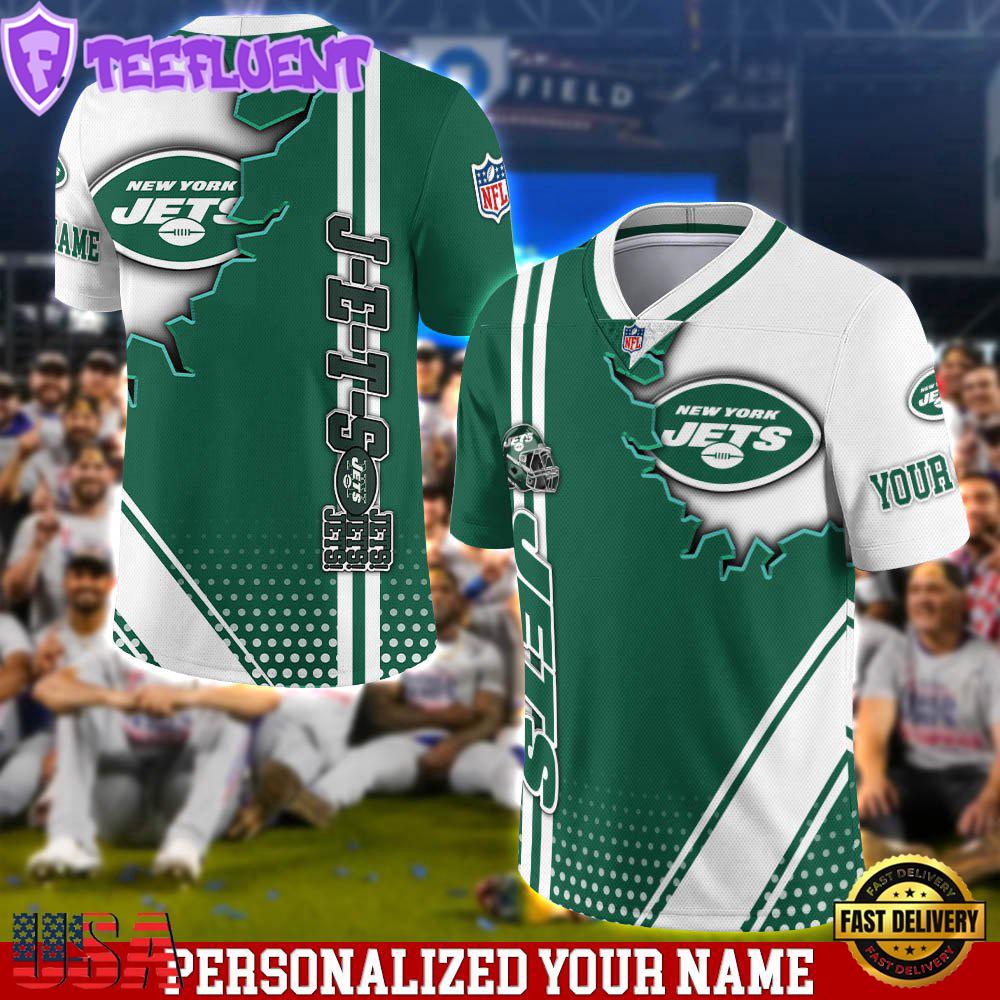 Personalized NFL New York Jets Team Logo Player Football Jersey