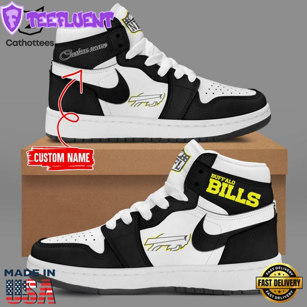 Personalized NFL Special Josh Allen Buffalo Bills Football Nike Logo Air Jordan 1 High Top