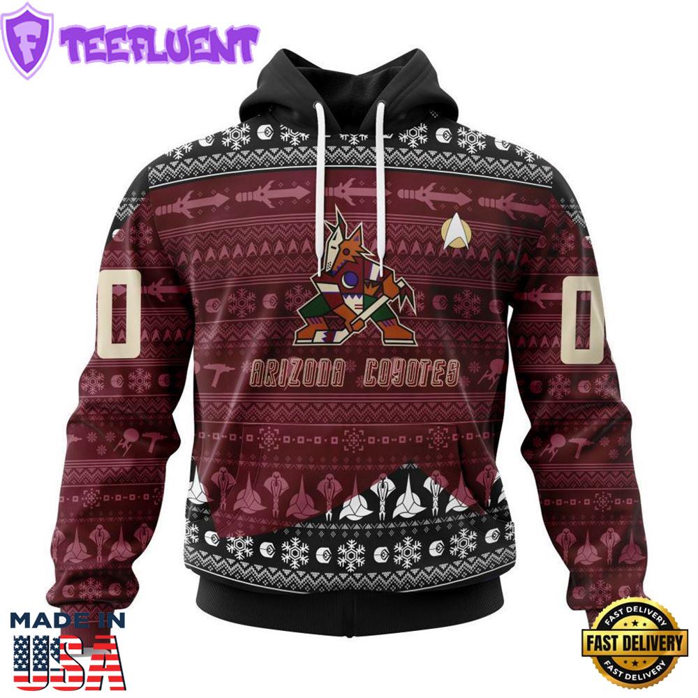 Personalized NHL Arizona Coyotes Special Star Trek Design Hoodie
