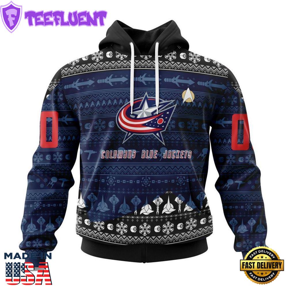 Personalized NHL Columbus Blue Jackets Special Star Trek Design Hoodie