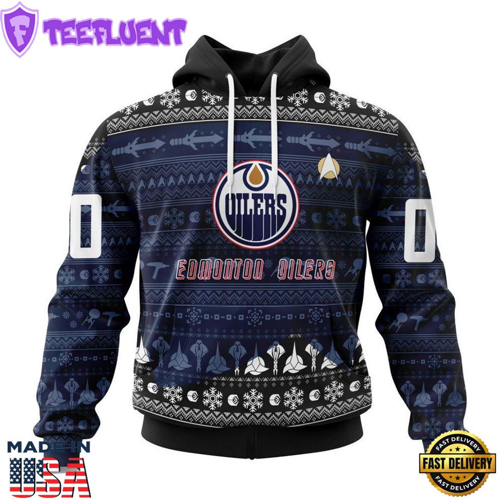 Personalized NHL Edmonton Oilers Special Star Trek Design Hoodie