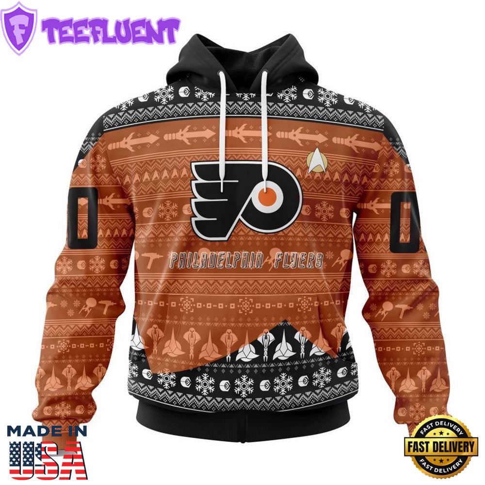 Personalized NHL Philadelphia Flyers Special Star Trek Design Hoodie