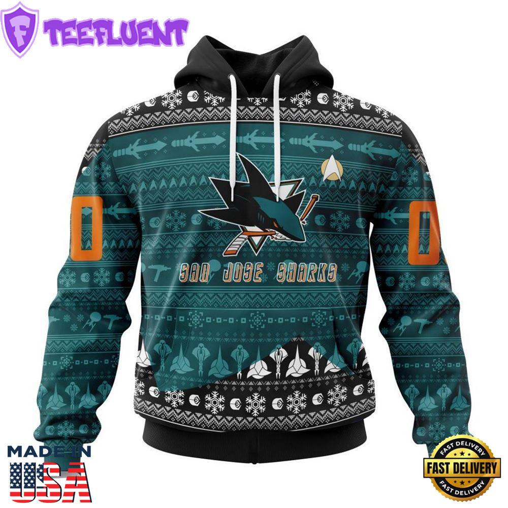 Personalized NHL San Jose Sharks Special Star Trek Design Hoodie