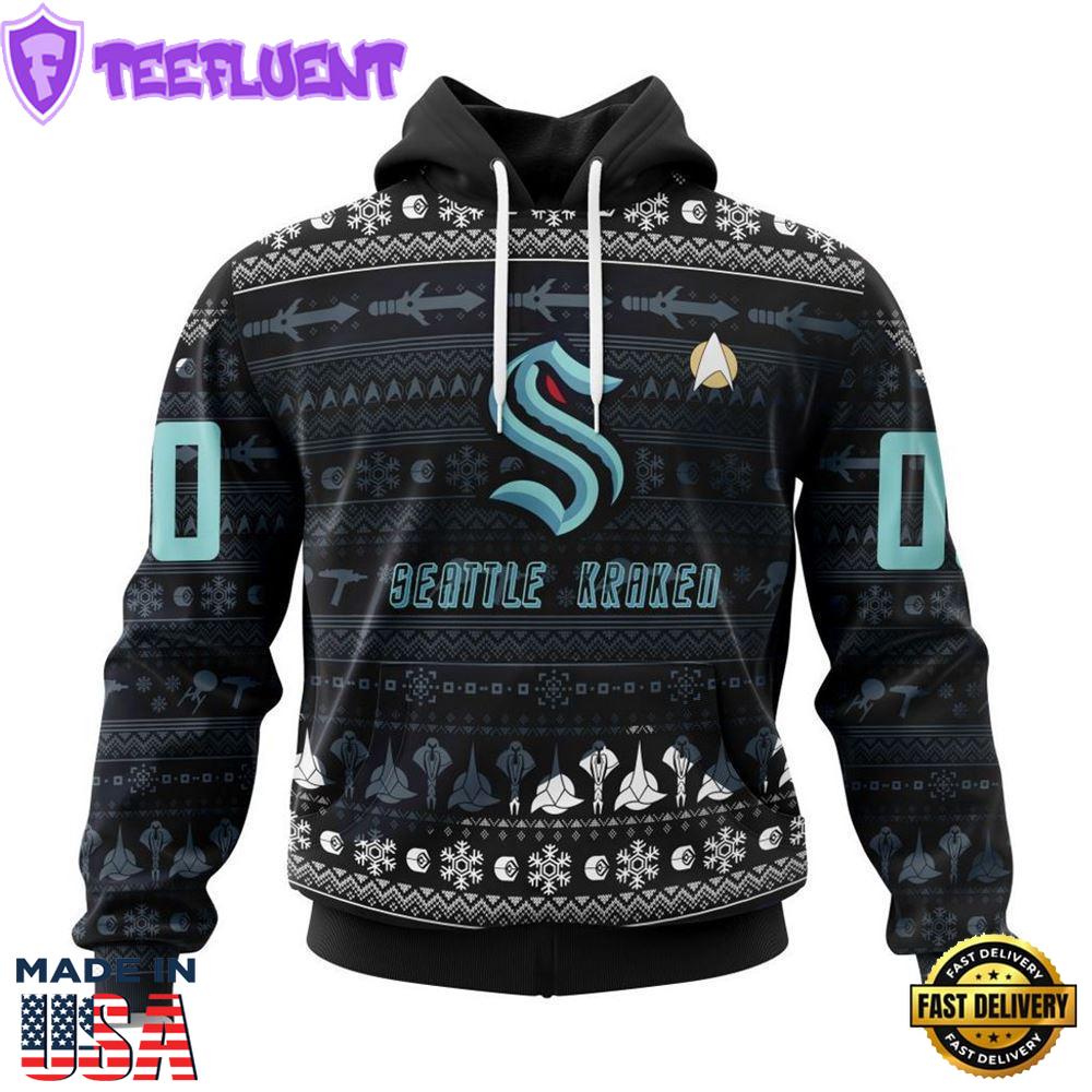 Personalized NHL Seattle Kraken Special Star Trek Design Hoodie