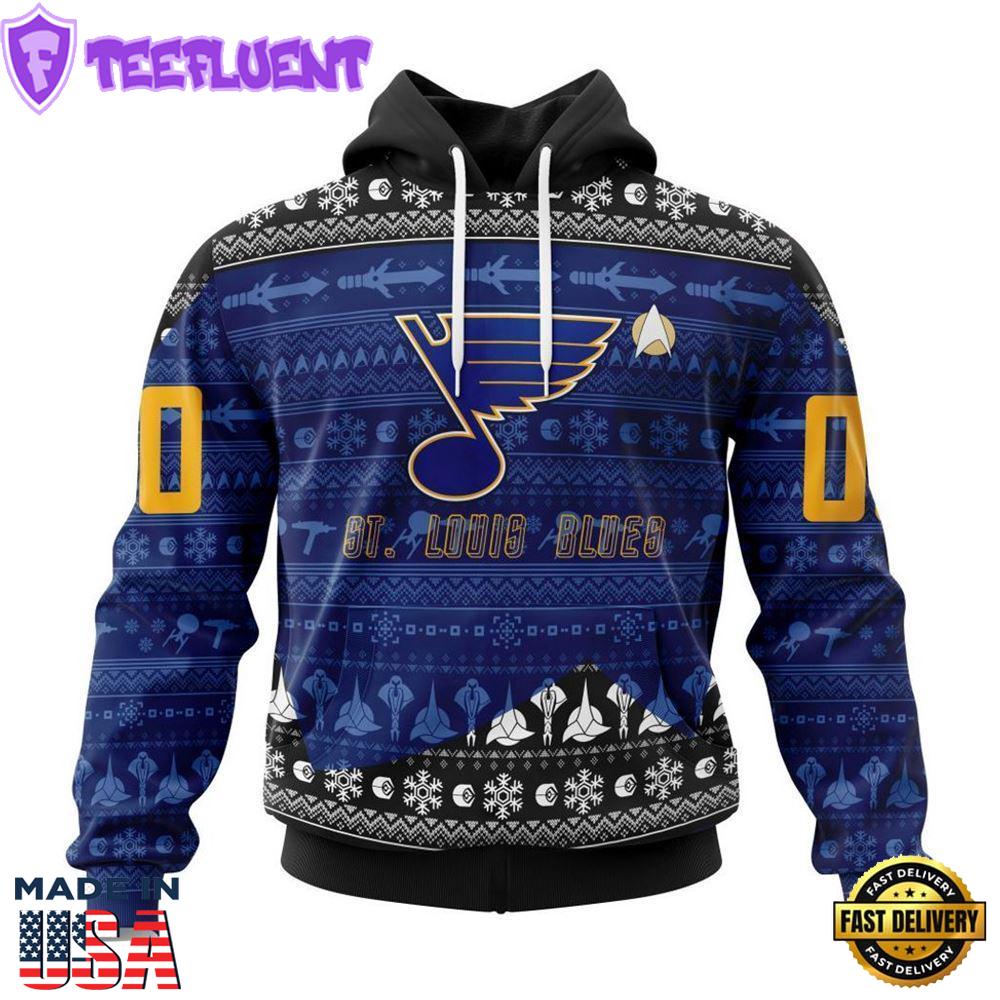 Personalized NHL St Louis Blues Special Star Trek Design Hoodie