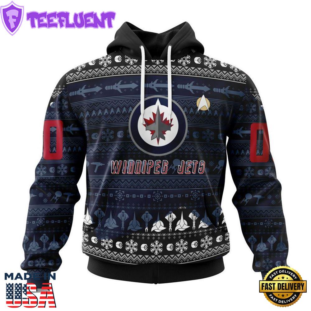 Personalized NHL Winnipeg Jets Special Star Trek Design Hoodie