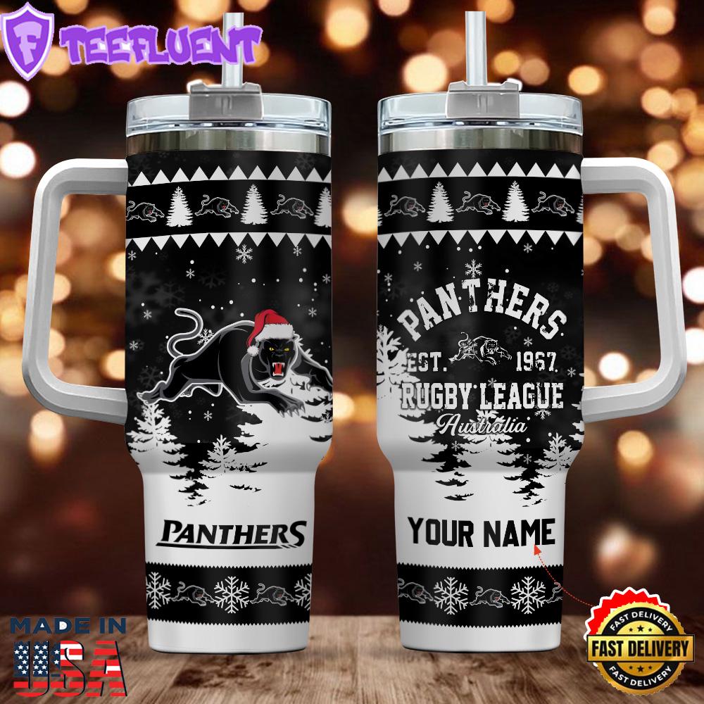Personalized Penrith Panthers 40oz Stanley Tumbler Gift For Man And Women