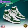 Personalized Philadelphia Eagle NFL Mascot Green White Design Air Jordan 1 High Top