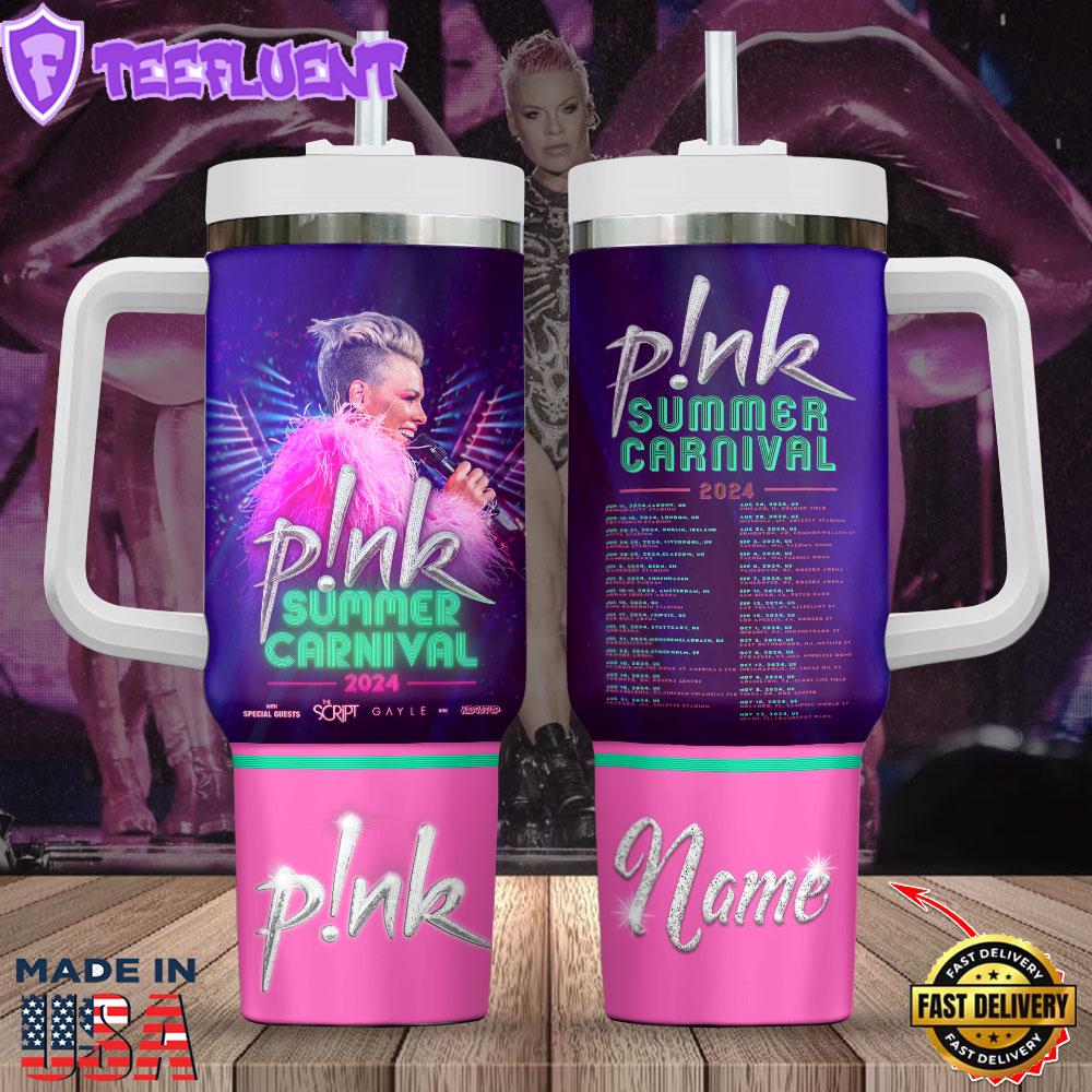 Personalized P!nk 40oz Stanley Tumbler Gift For Man And Women
