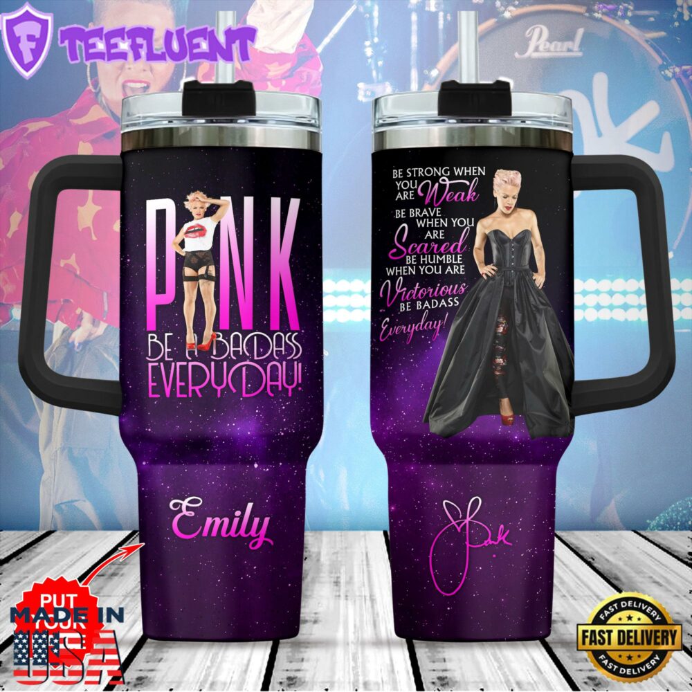 Personalized P!nk Summer 40oz Tumbler