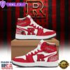 Personalized Rutgers Scarlet Knights Football Nike Logo Design Air Jordan 1 High Top