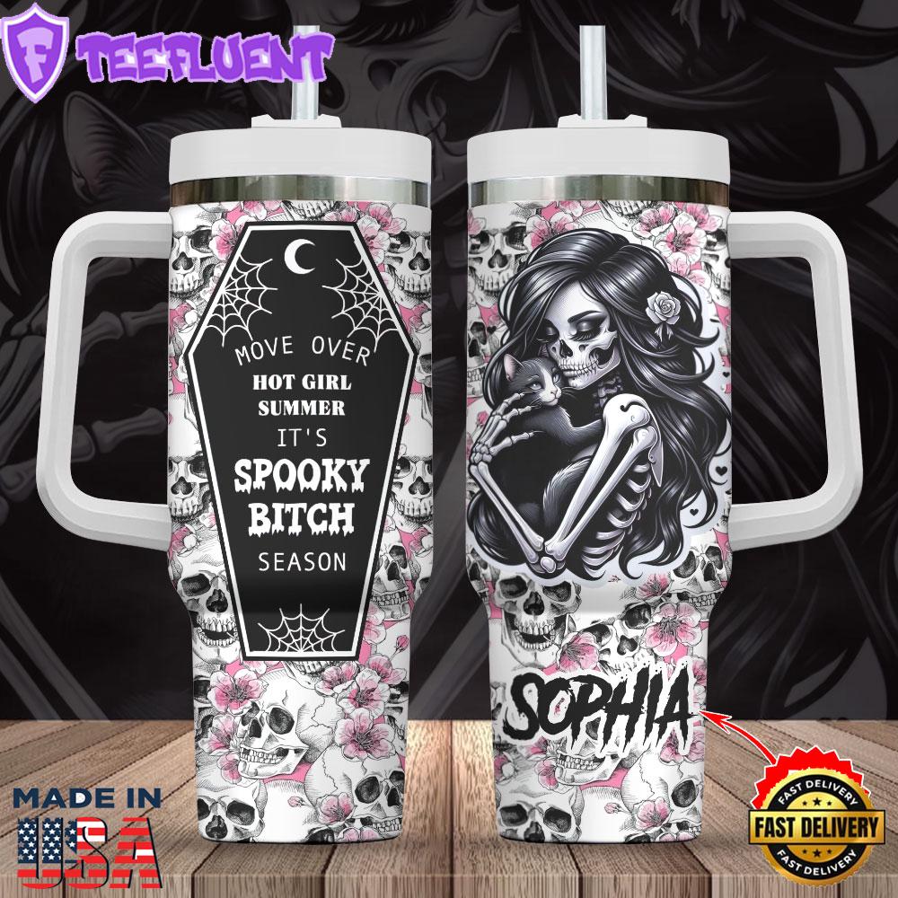 Personalized Sugar Skull 40oz Stanley Tumbler Gift For Man And Women