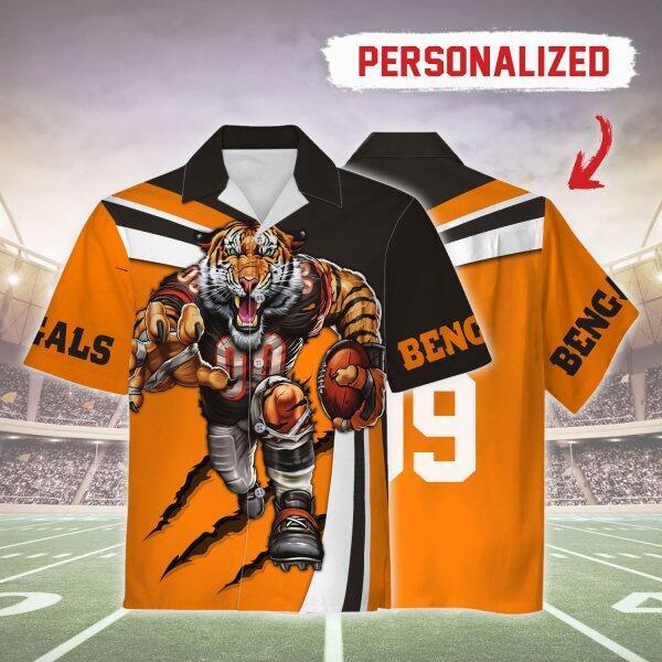 Personalized Unisex Hawaiian Shirt Cincinnati Bengals Football Team 3D Apparel