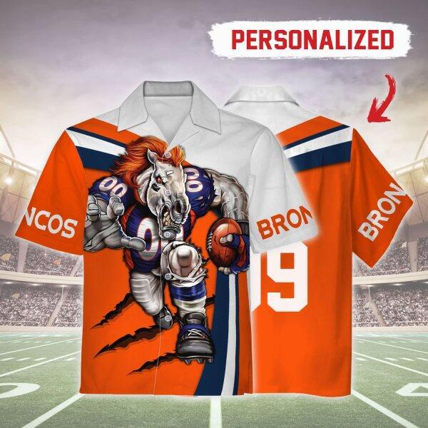 Personalized Unisex Hawaiian Shirt Denver Broncos Football Team 3D Apparel