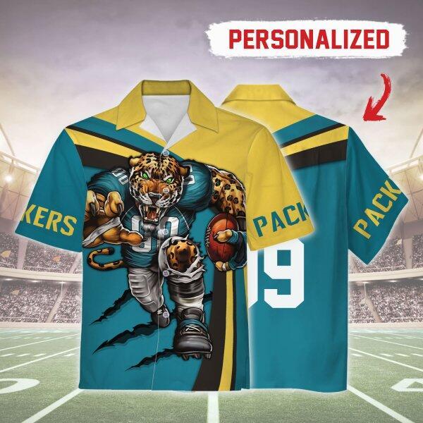 Personalized Unisex Hawaiian Shirt Jacksonville Jaguars Football Team 3D Apparel