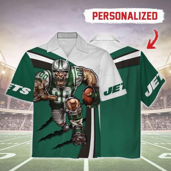 Personalized Unisex Hawaiian Shirt New York Jets Football Team 3D Apparel