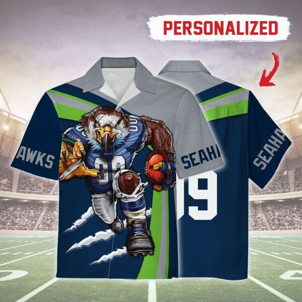 Personalized Unisex Hawaiian Shirt Seattle Seahawks Football Team 3D Apparel