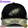 Philadelphia Eagles 2024 Salute to Service Club Black Camo Cap Gift For Veteran