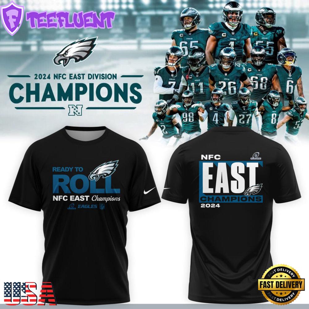 Philadelphia Eagles 2025 NFC 3D T-Shirt