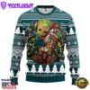 Philadelphia Eagles Groot Hug Christmas Ugly Sweater Sport For Fan