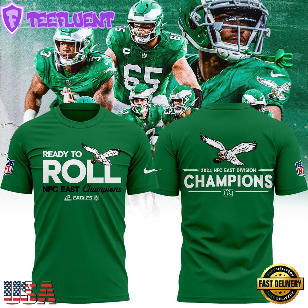 Philadelphia Eagles NFC EAST CHAMPIONS 3D T-Shirt