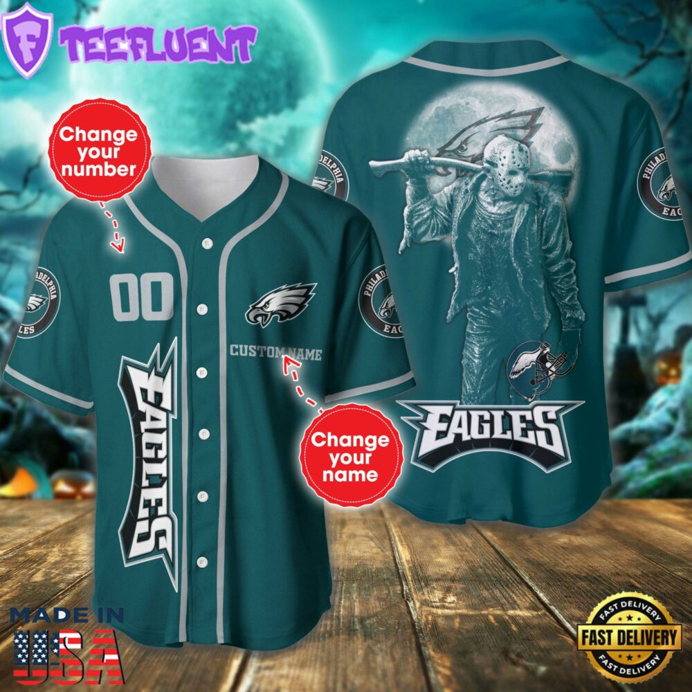 Philadelphia Eagles NFL 3D Personalized Baseball Jersey For Man And Women Shirt For Fans