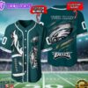 Philadelphia Eagles NFL 3D Personalized Baseball Shirt For Fans