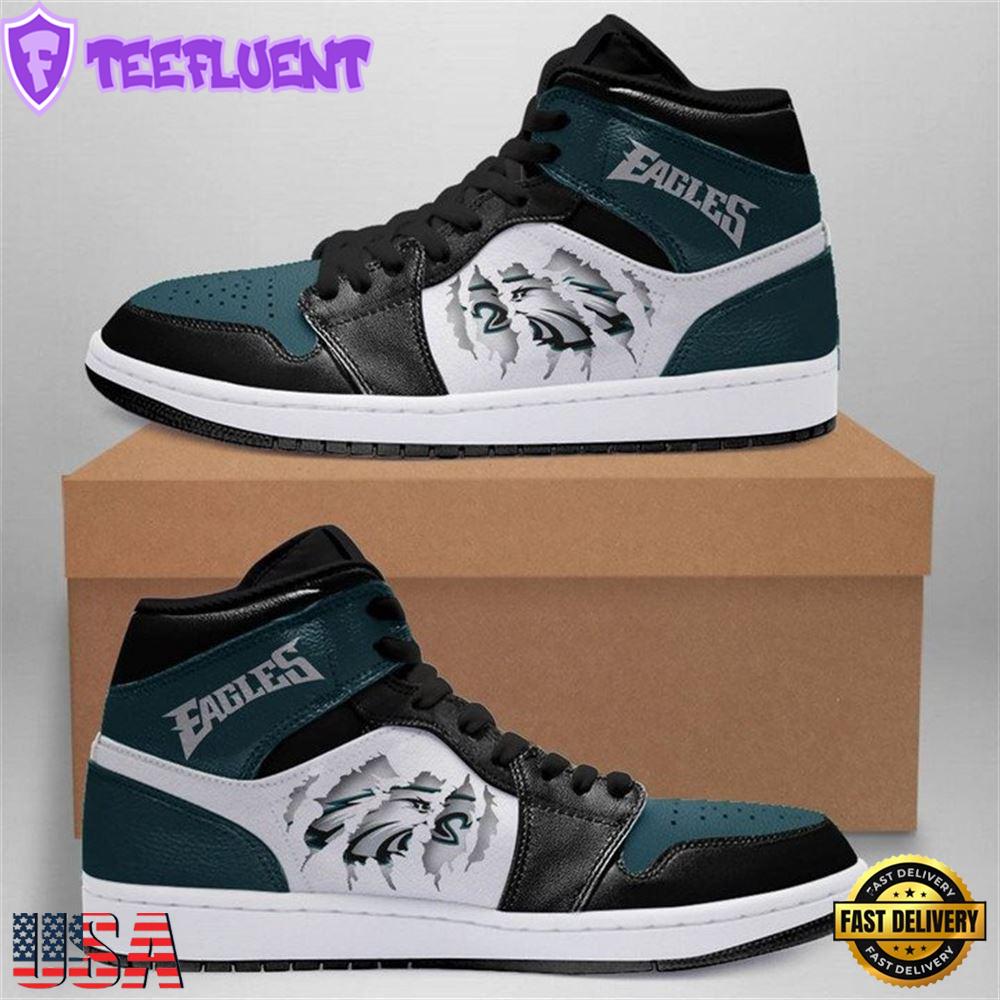 Philadelphia Eagles Nfl Air Jordan Shoes Sport Sneaker Boots Shoes For Men Women