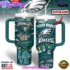 Philadelphia Eagles NFL Custom Stanley Quencher 40oz Stainless Steel Tumbler