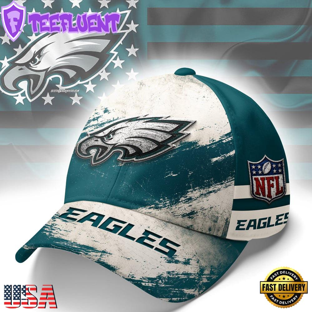Philadelphia Eagles NFL Grunge Style Team Baseball Cap