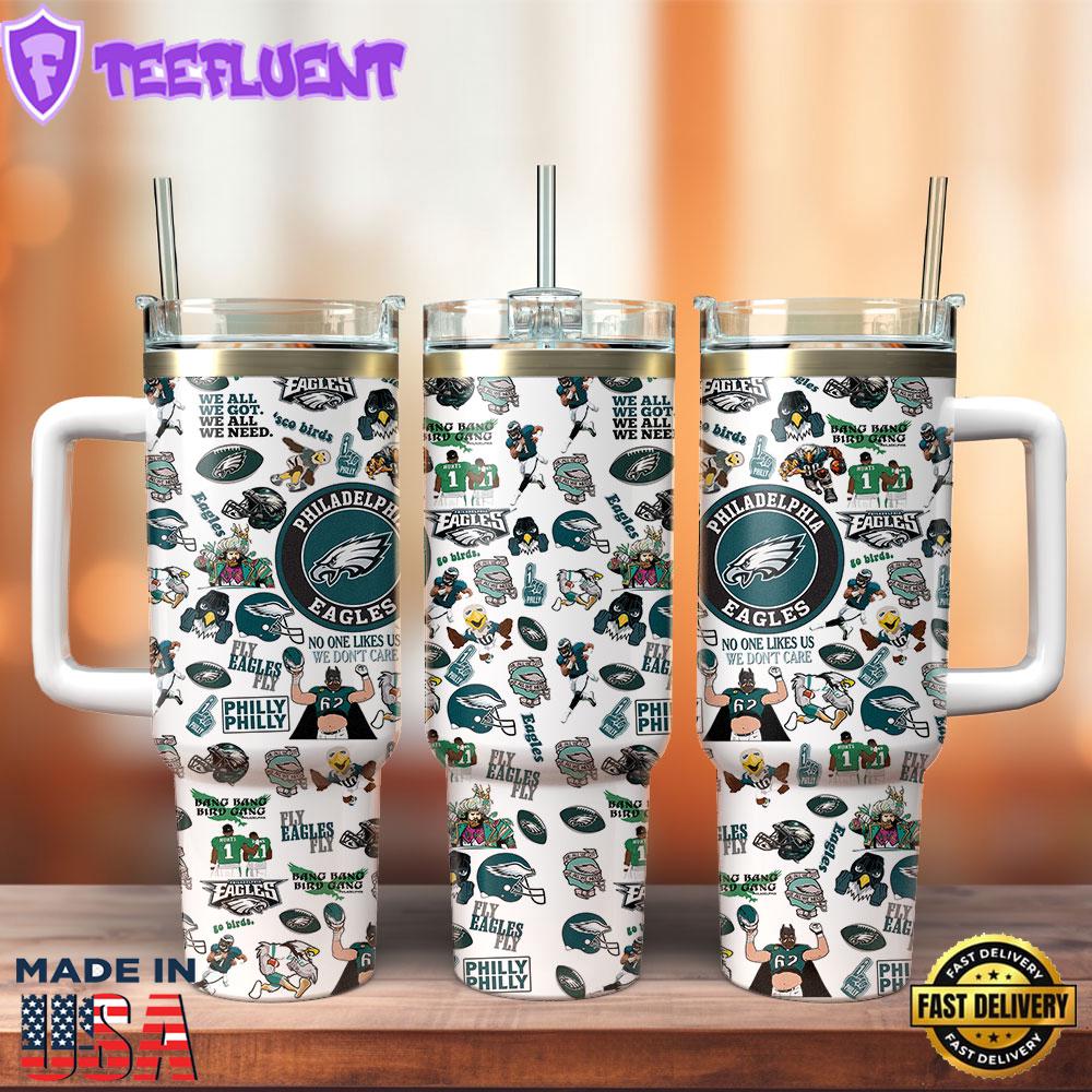 Philadelphia Eagles NFL Sports Custom Stanley Quencher 40oz