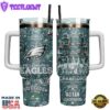 Philadelphia Eagles NFL Sports Custom Stanley Quencher 40oz Stainless