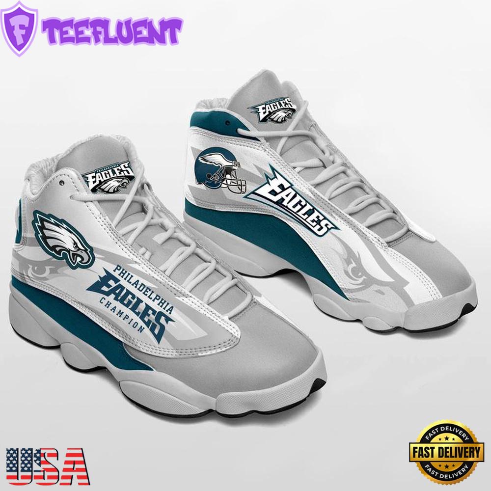 Philadelphia Eagles NFL Ver 1 Air Jordan 13 Sneaker - Gift For Fans
