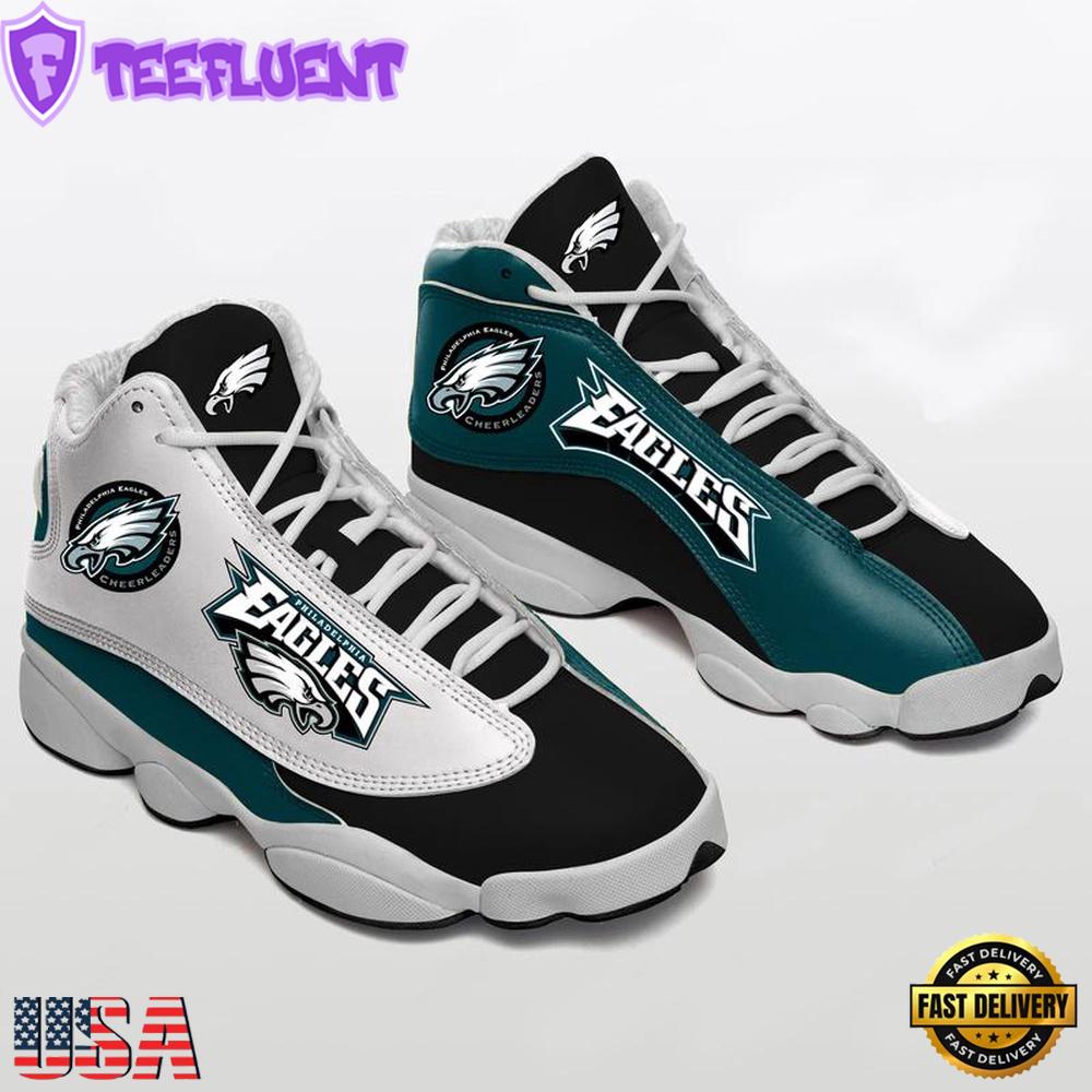 Philadelphia Eagles NFL Ver 2 Air Jordan 13 Sneaker - Gift For Fans