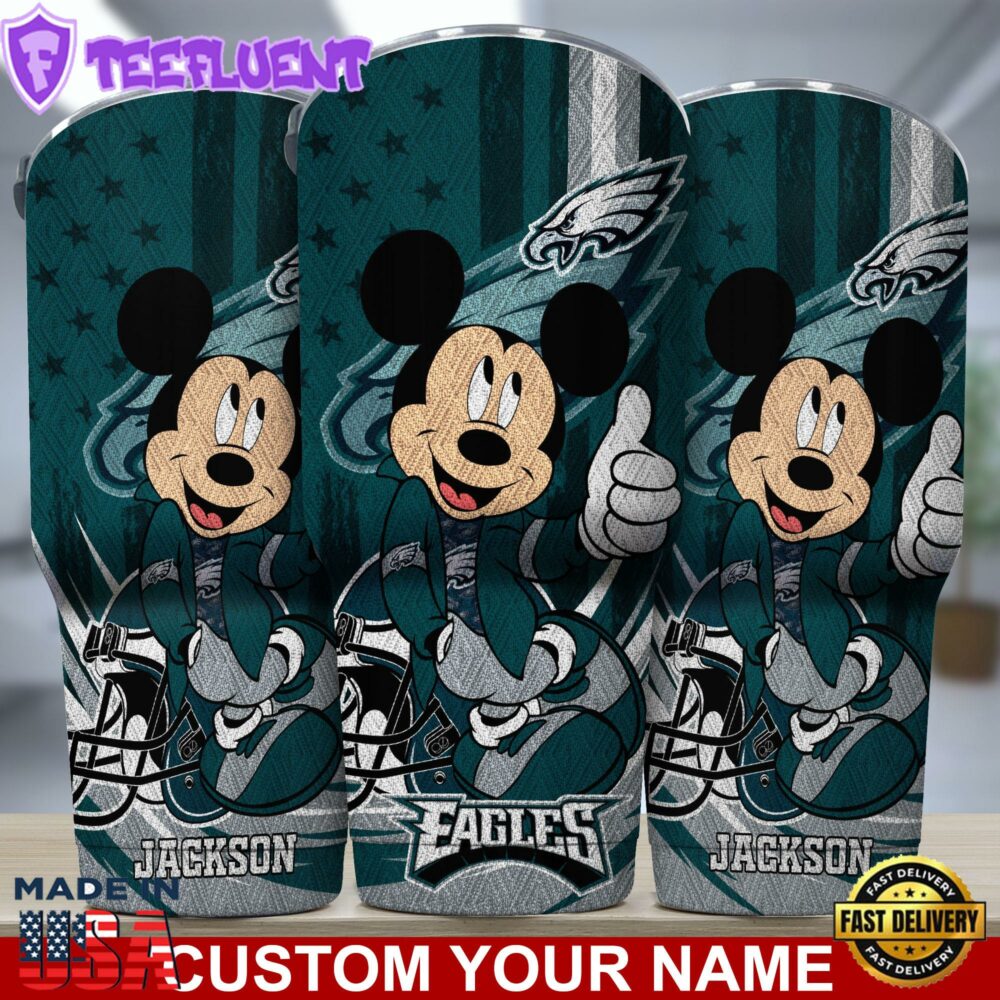 Philadelphia Eagles NFL-Custom Tumbler Mickey Mouse For You